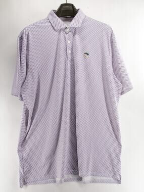 Holderness Bourne Polo Shirt Mens XXL White Shuttlecock Badminton Cypress Point